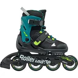 Ролики дитячі Rollerblade Microblade XT 36,5-40 Чорний-Зелений - мініатюра 2