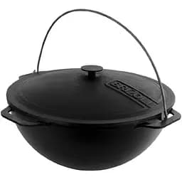 Казан чавунний азіатський Brizoll з кришкою, 10 л (KA10-1)