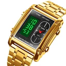 Наручний годинник чоловічий 1868SGD Gold Skmei acs0030515 - мініатюра 2