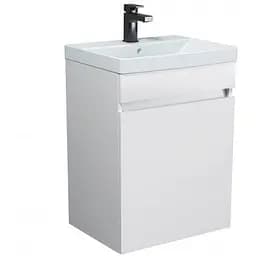 Тумба Мойдодир Urban 50-U з умивальником Sempre 50 Білий універсальна Білий