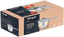 Ківш Ringel Besser 0.8 л 14 см з кришкою з нержавіючої сталі (RG-4021-14) - мініатюра 5
