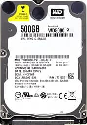 Жесткий диск 2.5" 500GB Western Digital Blue 5400rpm 16MB SATAIII (WD5000LPCX) Refurbished
