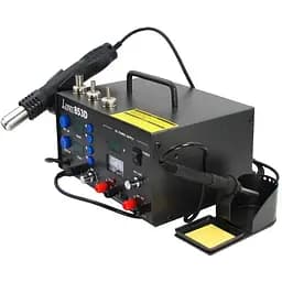 Паяльная станция Lukey 853D фен, паяльник, блок питания 15V 2A, тестер
