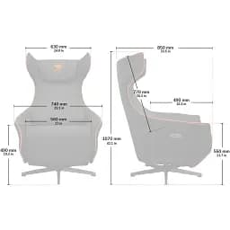 Геймерське крісло Cougar Magus Grey (3MMGSGRO.0001) [142099] - мініатюра 12