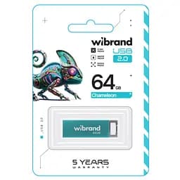Flash Wibrand USB 2.0 Chameleon 64Gb Light blue - мініатюра 2