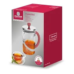 Френч-прес Rondell RDS-936 Crystal Red, 800 мл (6418240) - мініатюра 3