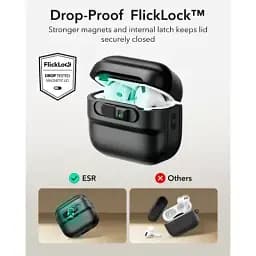 Чохол з ремінцем ESR Pulse FlickLock Case HaloLock для AirPods 4 2024 Dark Blue (1C0130402) - мініатюра 4