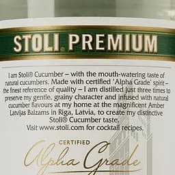 Горiлка Stoli Vodka Cucumber 37.5 % 0.7 л - мініатюра 3