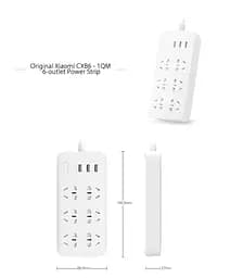 Мережевий фільтр подовжувач Xiaomi 6 розеток + 3 юсб порта 1.8 m Mi Power Strip - мініатюра 5