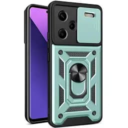 Чехол Ummi Camshield Serge Ring для Xiaomi Redmi Note 13 Pro+ Зеленый / Green
