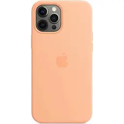 Чохол Silicone Case with MagSafe для iPhone 12 Pro Max (Cantaloupe) AAA [57149] - мініатюра 2