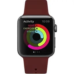 Ремінець Uwatch Silicone Strap for Apple Watch 38/40 mm Wine Red - мініатюра 3