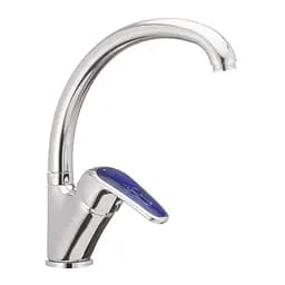 Смеситель для кухни Haiba Magic 777 с синей ручкой HB0679 Хром