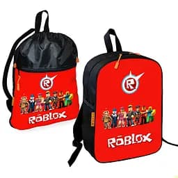 Шкільний рюкзак дитячий Роблокс / Roblox + Сумка для взуття спортивної форми рюкзак-мішок хлопчикові (01822)