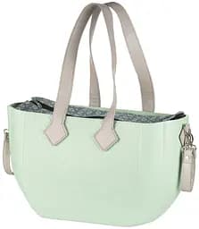 Сумка MyMia ручки эко-кожа, коврик, ремни для коляски, мятно-серый Nuvita det0018667