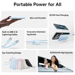 Зовнішній акумулятор Baseus EnerFill FC11 20000mAh 22.5W Black (E0027S04) [163469] - мініатюра 5