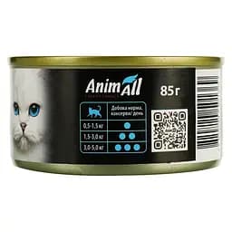 Вологий корм для котів AnimAll, тунець з куркою, 85 г - мініатюра 3