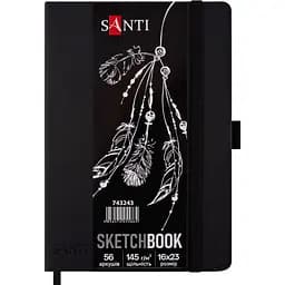 Скетчбук Santi для графіки 16 x 33 см 56 аркушів (743243)