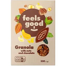Гранола Feels good с орехами и шоколадом 300 г