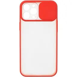 Чохол UFT для iPhone 12 Pro Max силіконовий зі шторкою, що захищає камеру Red