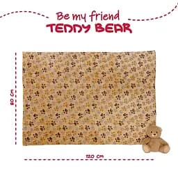 Плед Perletti Toys Teddy Bear з м'якою іграшкою 120x80 см коричневий (P13066) - мініатюра 5