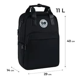 Рюкзак GoPack Teens 122M-1 Чорний (GO26-122M-1) - мініатюра 2