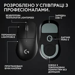 Миша Logitech G Pro X Superlight 2 DEX Black (910-007357) - мініатюра 6