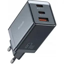 Мережевий зарядний пристрій McDodo 67W 2C+1A GAN 5 Mini Pro Fast Charger (EU) CH-1541 Чорний