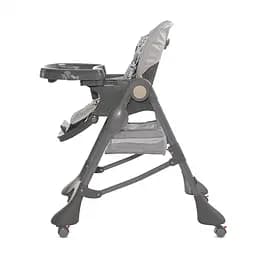 Дитячий регульований стільчик для годування немовлят Bellissimo Cool Grey Pu Leather Lorelli Світло-сірий - мініатюра 3
