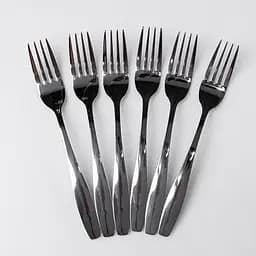 Набор столовых вилок Yiwu 6 штук из нержавеющей стали 20 см вилки кухонные столовые приборы классический стиль HP-16978-14