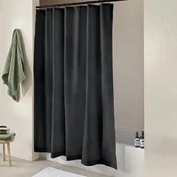 Шторка для душу та ванної Cosas з кільцями 180х200 beluga, графіт (ShowerCurtains_15Beluga_DUK_180x200_Hook) - мініатюра 3