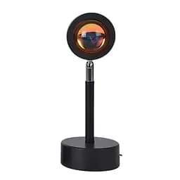 Проекційний нічник Червоний захід сонця RESTEQ. Нічний світильник Захід сонця USB. Настільний світильник Red Sunset 27 см