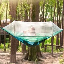 Гамак із антимоскідною сіткою Xiaomi ZaoFeng HW070202 (270 x140 cm) Бірюзовий - мініатюра 4