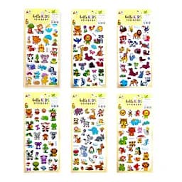 Наклейки детские Malevaro 6 дизайнов 12 шт. (762787ML)