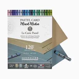 Блок пастельного паперу Sennelier Pastel Card, 18×24 см, 12 аркушів, Відтінки сірого