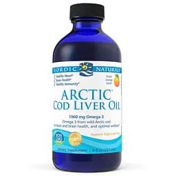 Жирні кислоти Nordic Naturals Arctic Cod Liver Oil Апельсин 237 мл