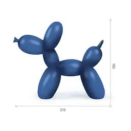 Статуетка декоративна МВМ My Home Пес з кульки синя (DH-ST-06 DARK BLUE) - мініатюра 2