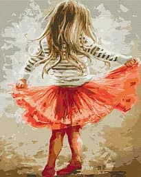 Картина по номерам на подрамнике Brushme Маленькая девочка