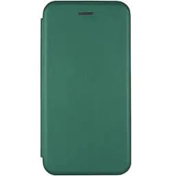 Кожаный чехол-книжка Classy для Motorola Moto E13 Зеленый