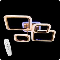 Люстра світлодіодна 517 Dlight 3color з пультом 80Вт Золото (01829)