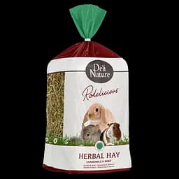 Травяное сено для грызунов с сушеной ромашкой и мятой Deli Nature Rodelicious Herbal HayChamomile&Mint 600г