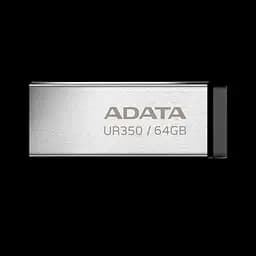 Флеш-накопитель ADATA USB 3.2 UR 350 64Gb Серебристый/черный