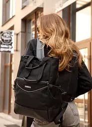 Жіноча сумка-рюкзак Sambag Cargo чорний оксфорд 45 х 31 х 15 см (93541165) - мініатюра 2