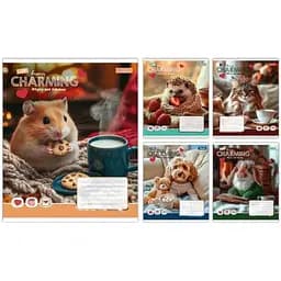 Зошит учнівський "Charming" 1 Вересня 768186 18 аркушів Різнокольоровий 1 шт. в асортименті