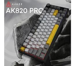 Клавиатура игровая механическая беспроводная Ajazz AK-820B PRO Black RGB Gift Switch Hot-Swap 2.4G/Bluetooth/USB - мініатюра 6