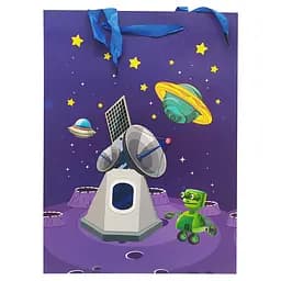 Подарочный пакет Bambi 2377L, 40 х 30 х 0,1 Спутник