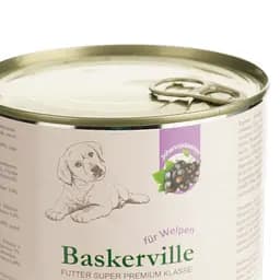 Вологий корм для цуценят Baskerville Super Premium Lamm Mit Johannisbeeren Ягня і смородина 800 г - мініатюра 3