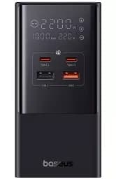 Мережевий зарядний пристрій Baseus Power Combo Tower Power Strip 2AC+2USB+2Type-C 100 W 1.5m E00023609113-00 Black - мініатюра 4