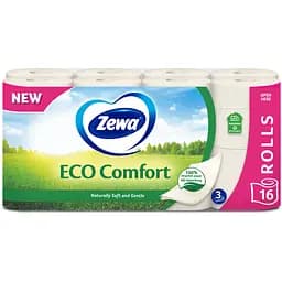 Туалетний папір ​Zewa Eco Comfort тришаровий 16 рулонів - мініатюра 2