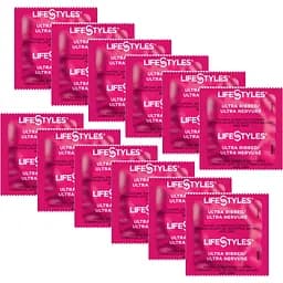 Презервативи Lifestyles Ultra Ribbed Ребристі 12 шт. (ROZ6400230475) - мініатюра 2
